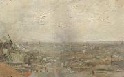 Vincent Van Gogh View of Paris from Montmartre (nn04) USA oil painting artist